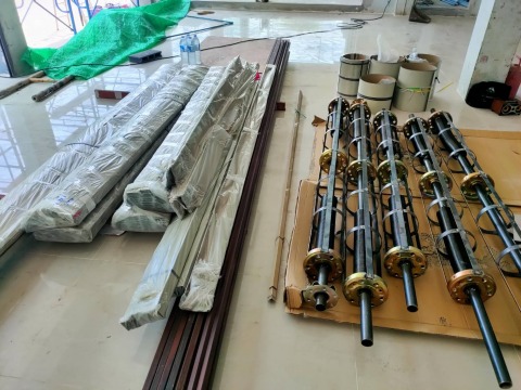 ติดตั้งประตูม้วน5ชุด หน้างานประกันสังคมเขตพื้นที่7